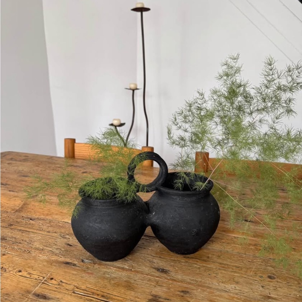 Vintage Rare twin clay vessels